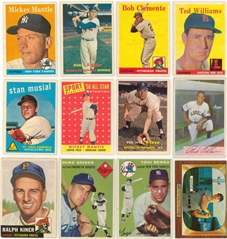1950s-1980s Topps and Assorted Brands Multi-Sports Collection (1,150+) Including Many Hall of Famers